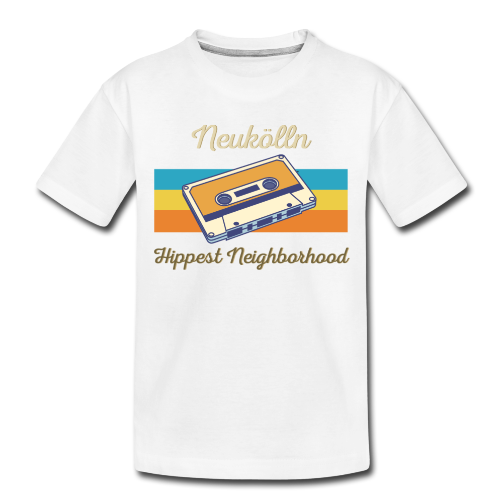 Hippes Neukölln - Teenager Premium T-Shirt - Weiß