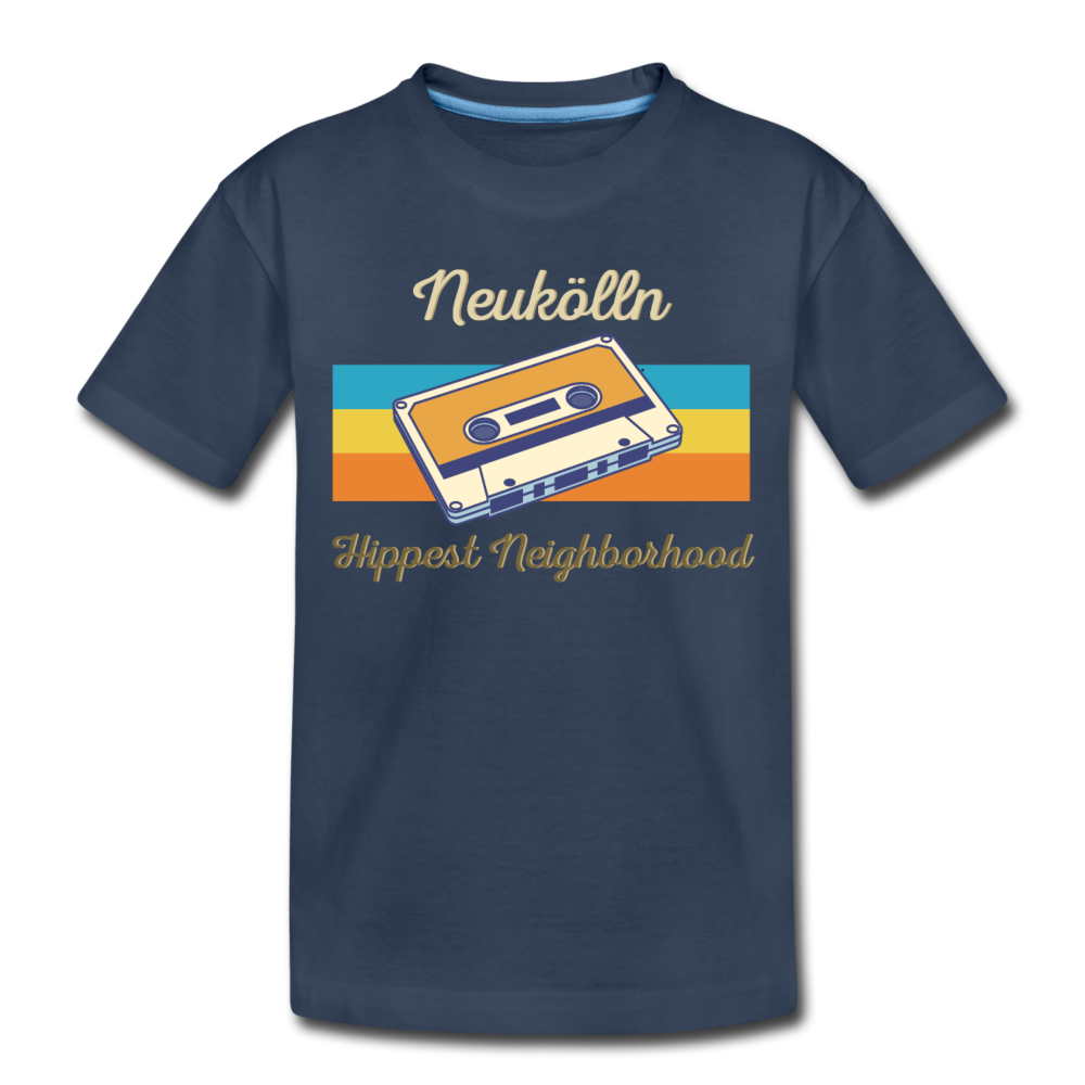 Hippes Neukölln - Teenager Premium T-Shirt - Navy