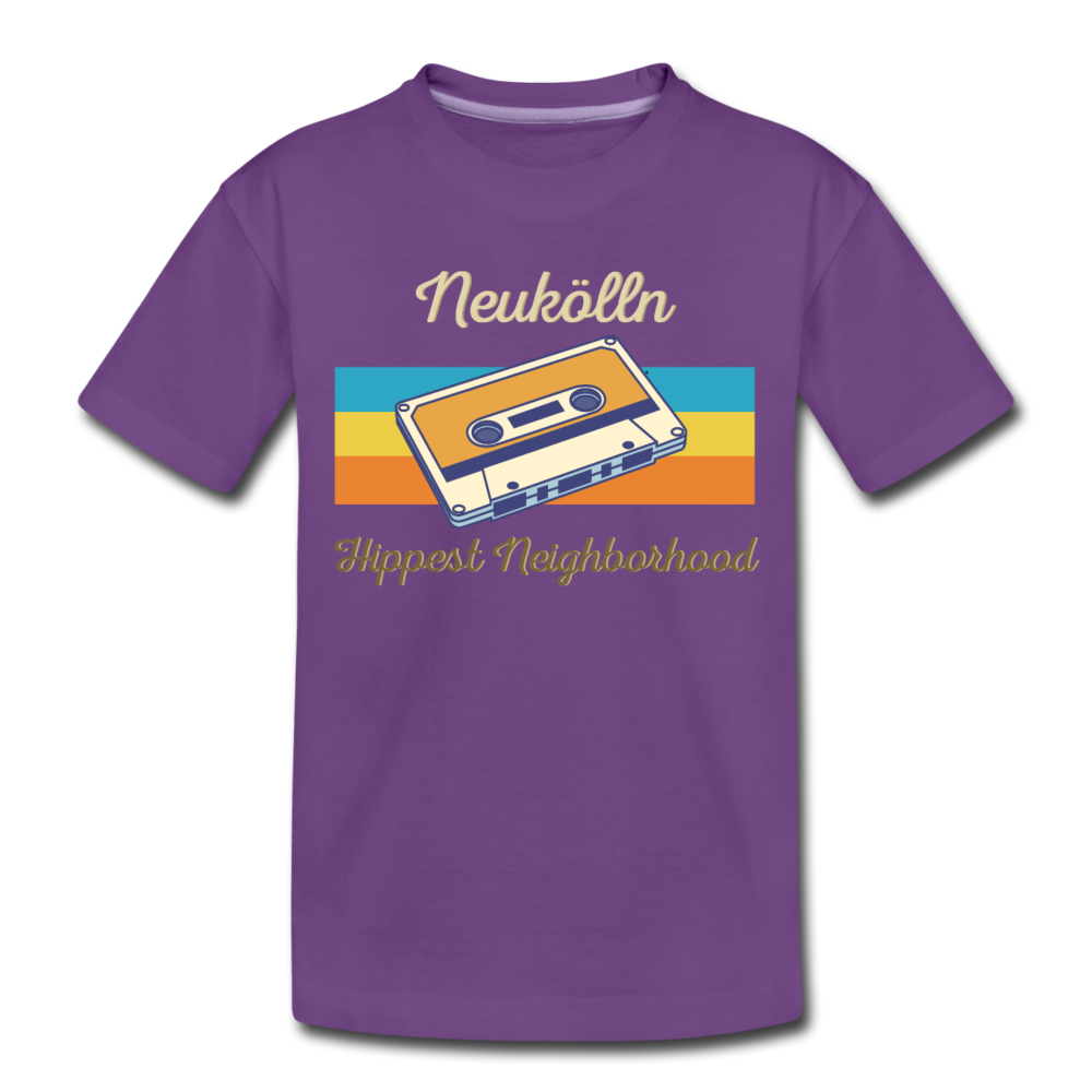 Hippes Neukölln - Teenager Premium T-Shirt - Lila