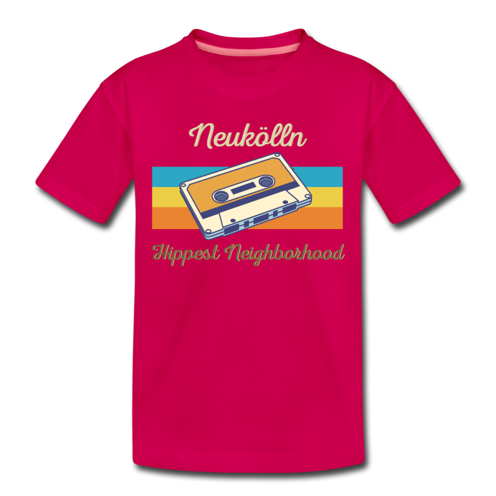 Hippes Neukölln - Teenager Premium T-Shirt - dunkles Pink