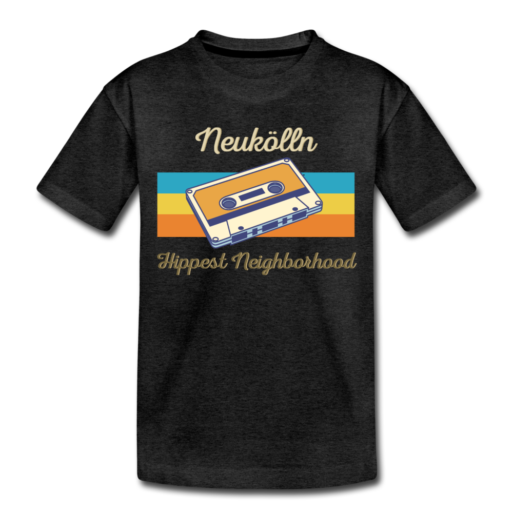 Hippes Neukölln - Teenager Premium T-Shirt - Anthrazit