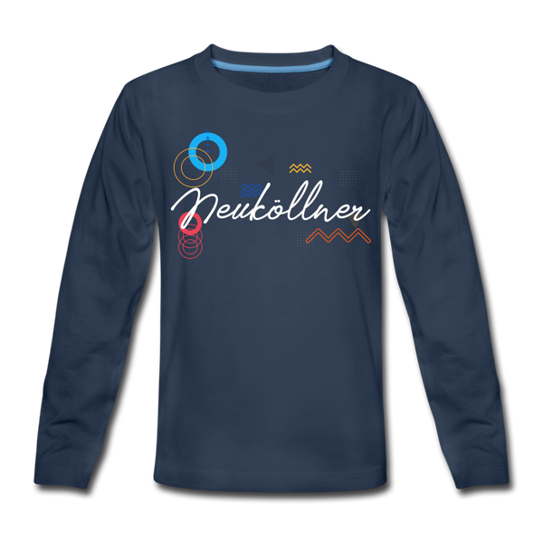 Neuköllner - Kinder Langarmshirt - Navy