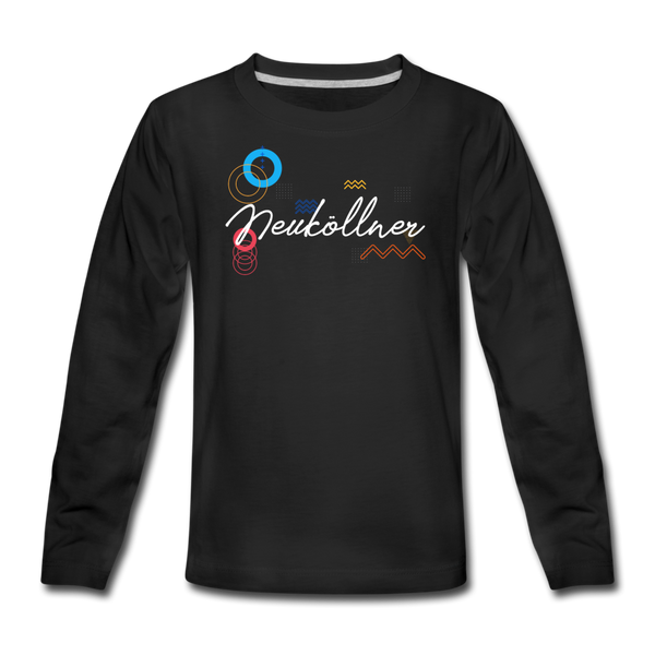 Neuköllner - Teenager Langarmshirt - Schwarz