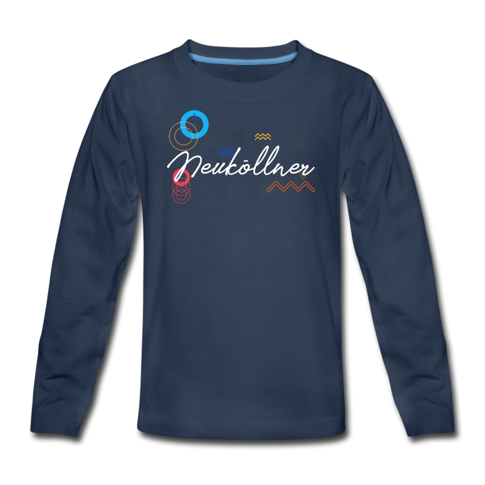 Neuköllner - Teenager Langarmshirt - Navy