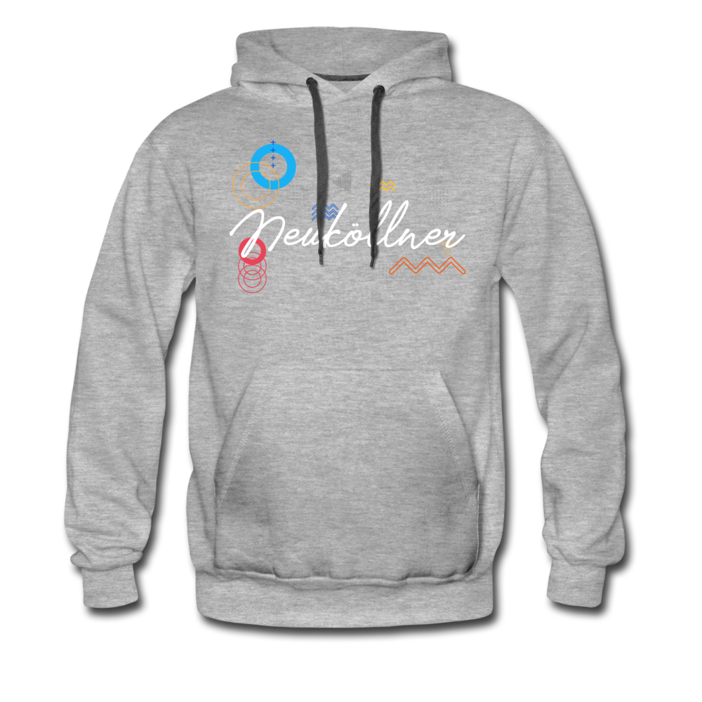 Neuköllner - Männer Premium Hoodie - Grau meliert