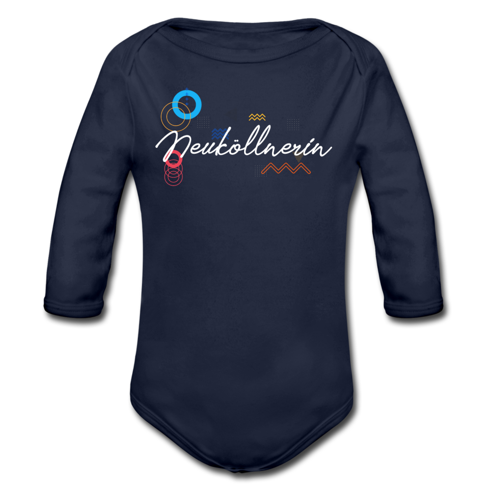 Neuköllnerin - Bio-Langarmbody - Dunkelnavy