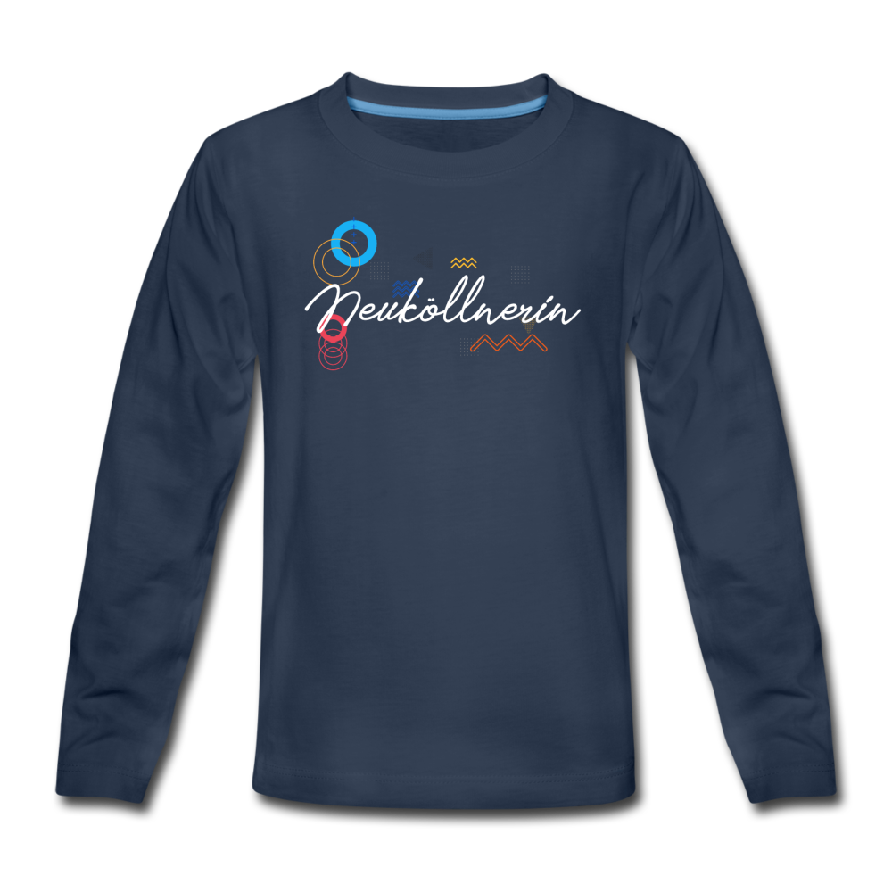 Neuköllnerin - Teenager Langarmshirt - Navy