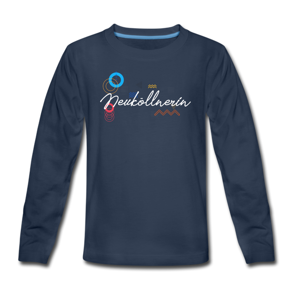 Neuköllnerin - Teenager Langarmshirt - Navy