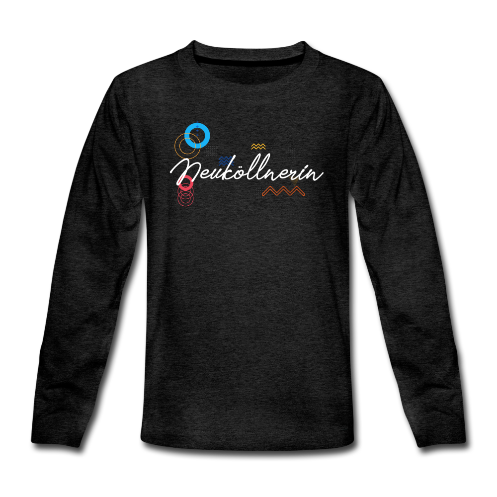 Neuköllnerin - Teenager Langarmshirt - Anthrazit