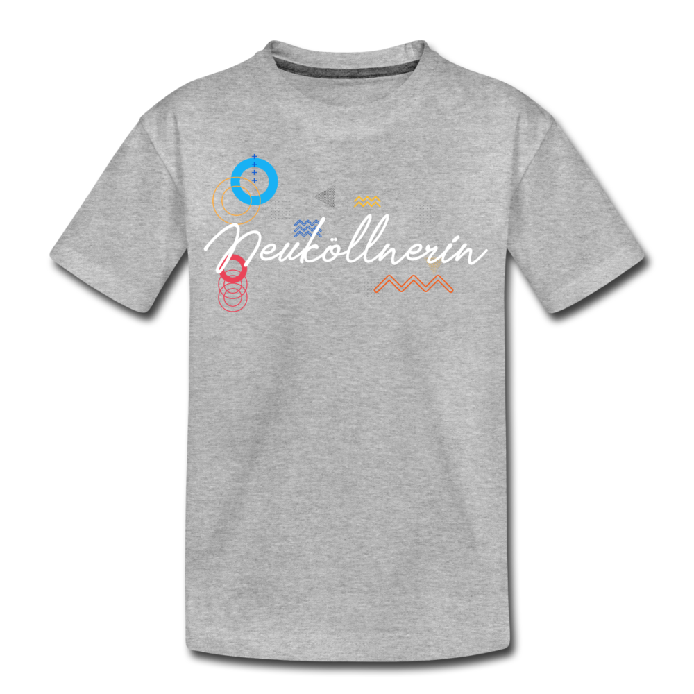 Neuköllnerin - Teenager Premium T-Shirt - Grau meliert