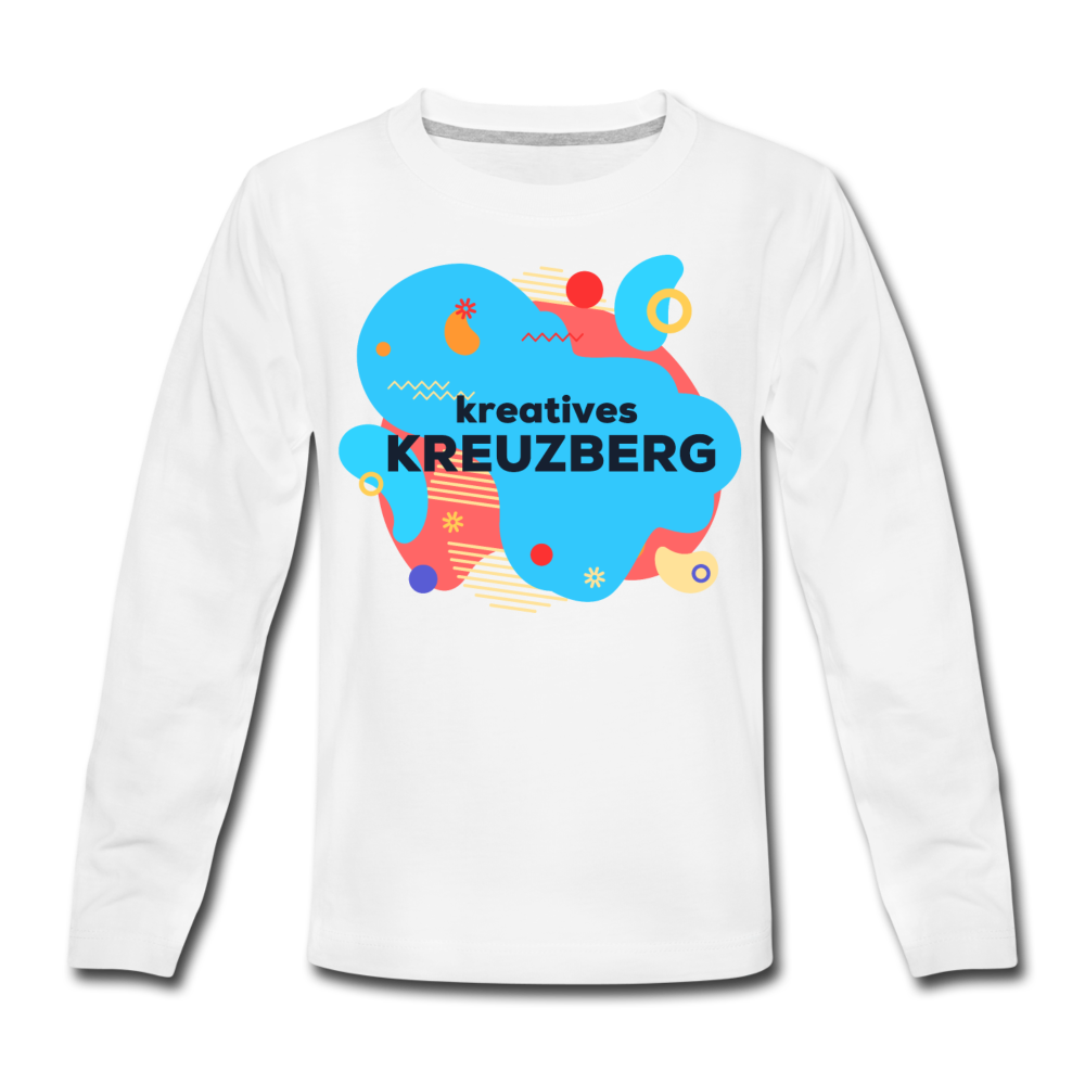 Kreatives Kreuzberg - Kinder Langarmshirt - Weiß