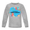 Kreatives Kreuzberg - Kinder Langarmshirt - Grau meliert