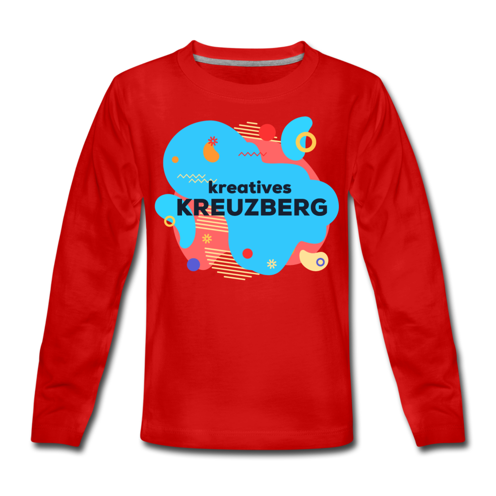 Kreatives Kreuzberg - Kinder Langarmshirt - Rot