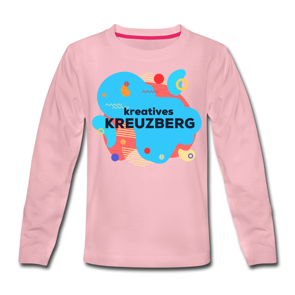 Kreatives Kreuzberg - Kinder Langarmshirt - Hellrosa