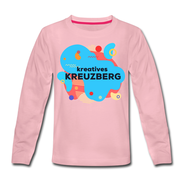 Kreatives Kreuzberg - Kinder Langarmshirt - Hellrosa