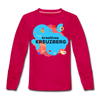 Kreatives Kreuzberg - Kinder Langarmshirt - dunkles Pink