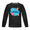 Kreatives Kreuzberg - Teenager Langarmshirt - Schwarz