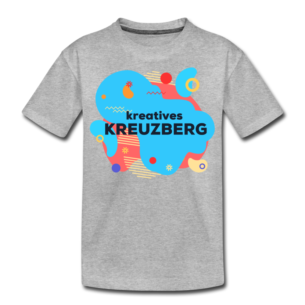Kreatives Kreuzberg - Teenager Premium T-Shirt - Grau meliert