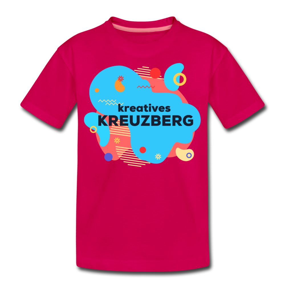 Kreatives Kreuzberg - Teenager Premium T-Shirt - dunkles Pink