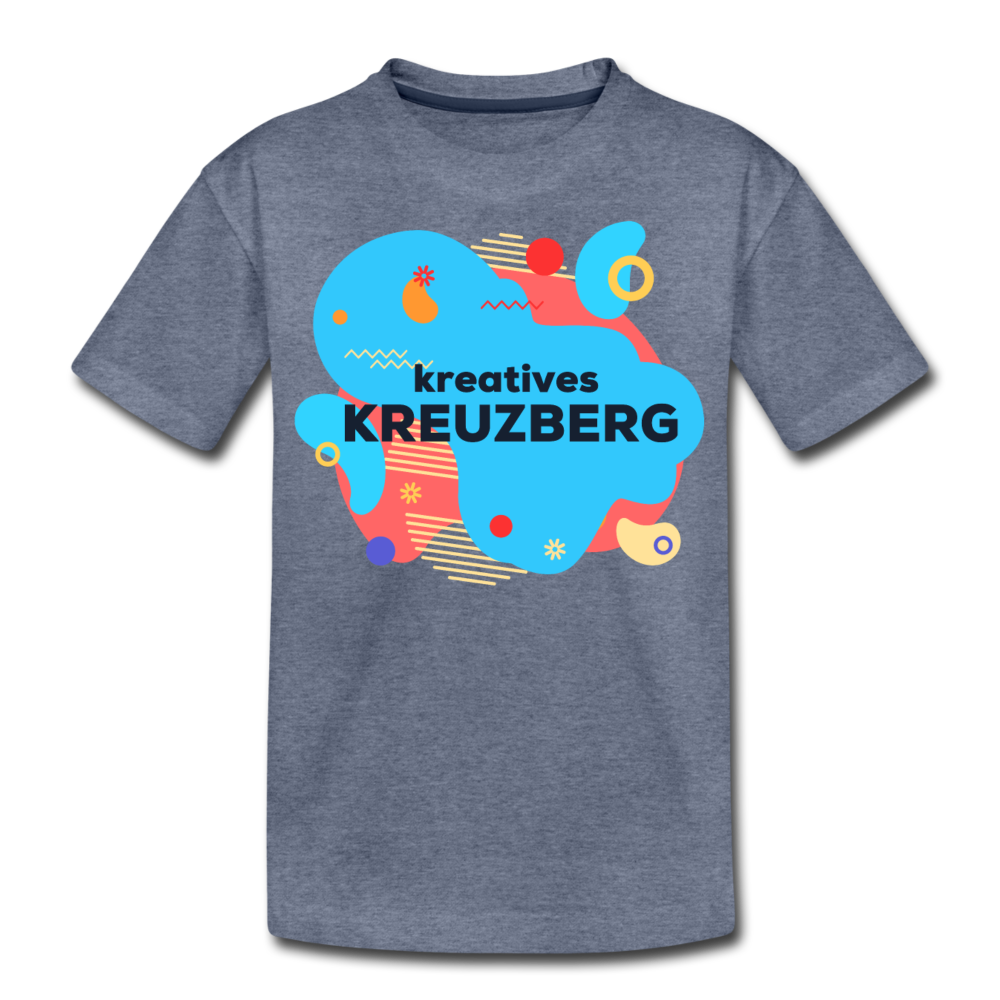 Kreatives Kreuzberg - Teenager Premium T-Shirt - Blau meliert
