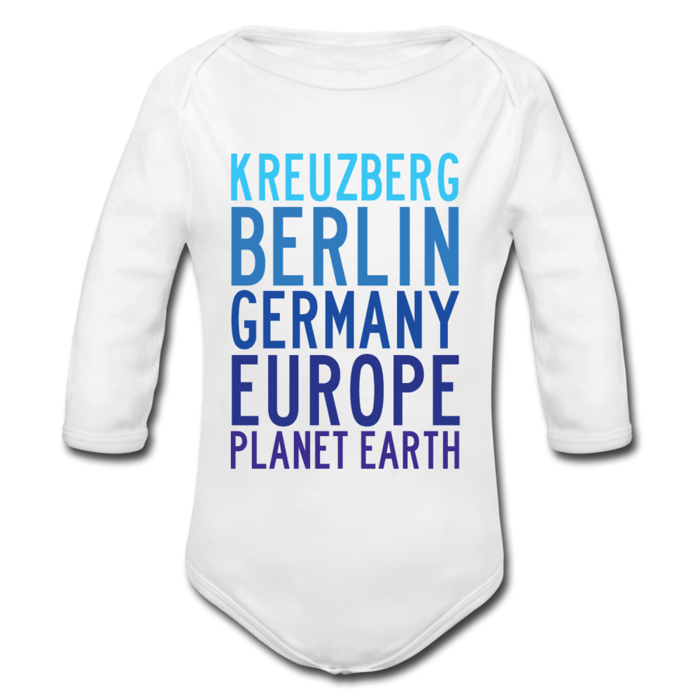 Kreuzberg - Planet Earth - Bio-Langarmbody - Weiß