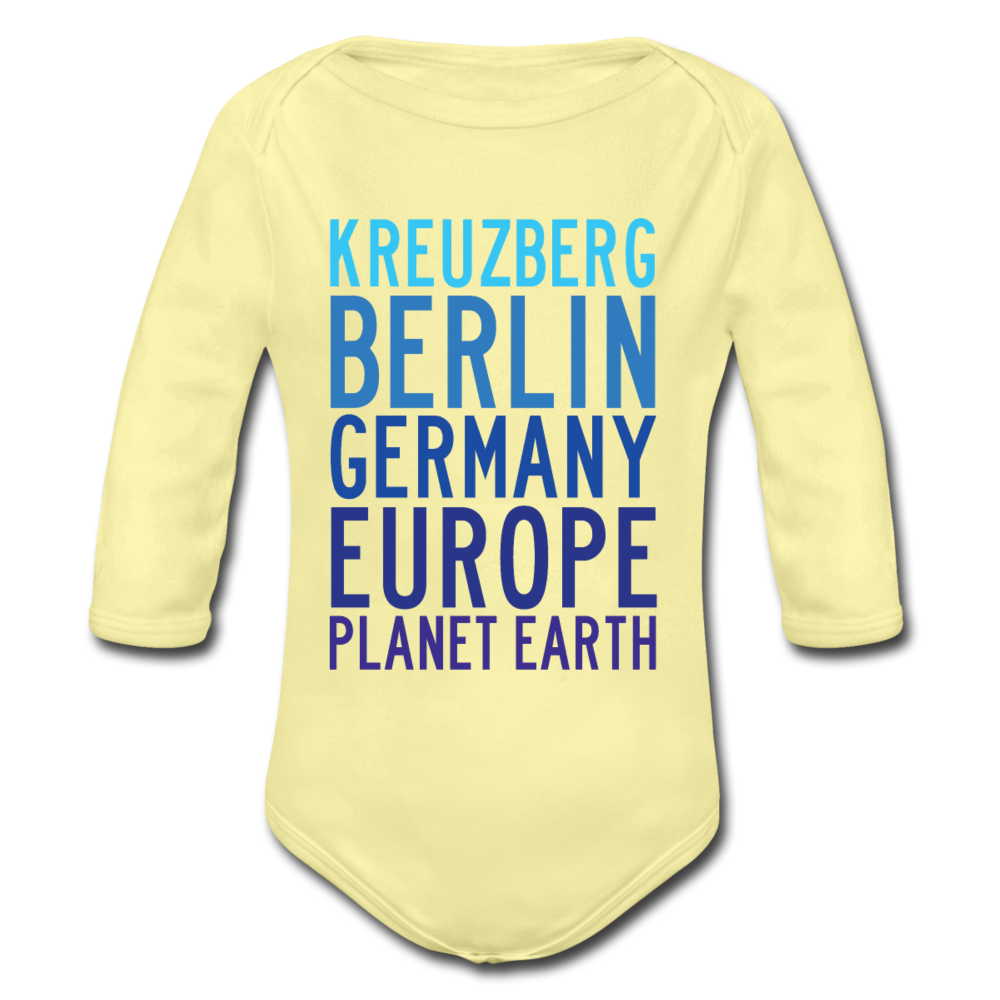 Kreuzberg - Planet Earth - Bio-Langarmbody - Hellgelb