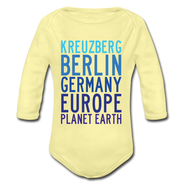 Kreuzberg - Planet Earth - Bio-Langarmbody - Hellgelb