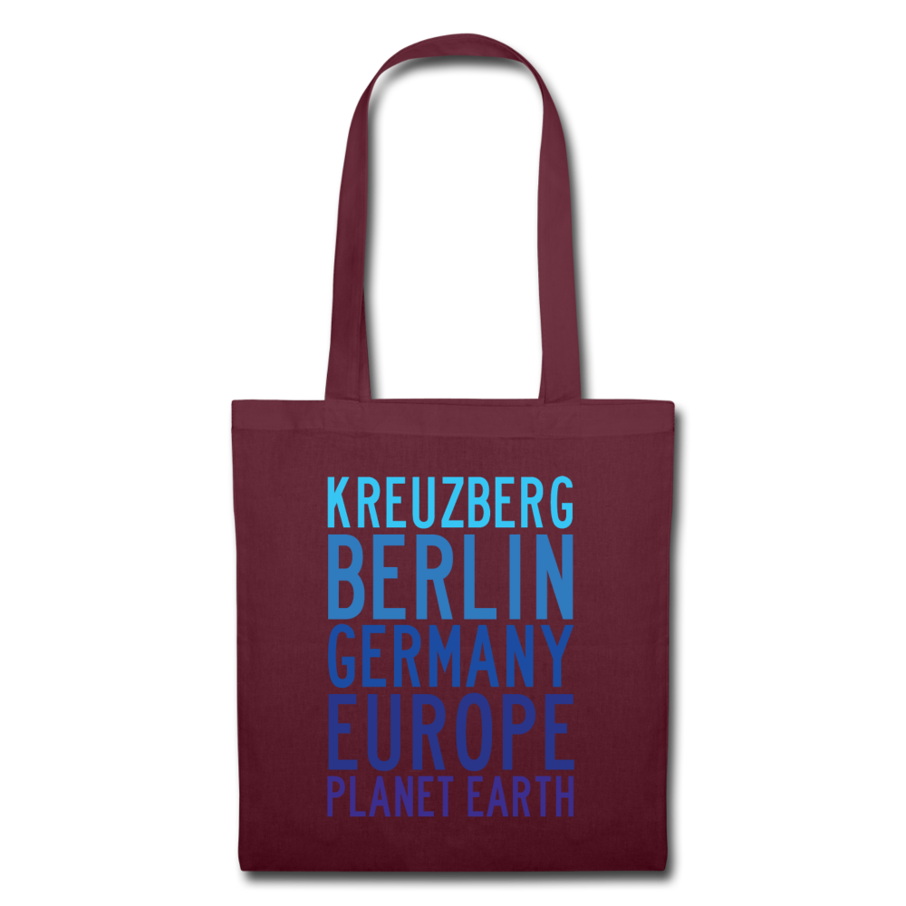 Kreuzberg - Planet Earth - Stoffbeutel - Burgunderrot