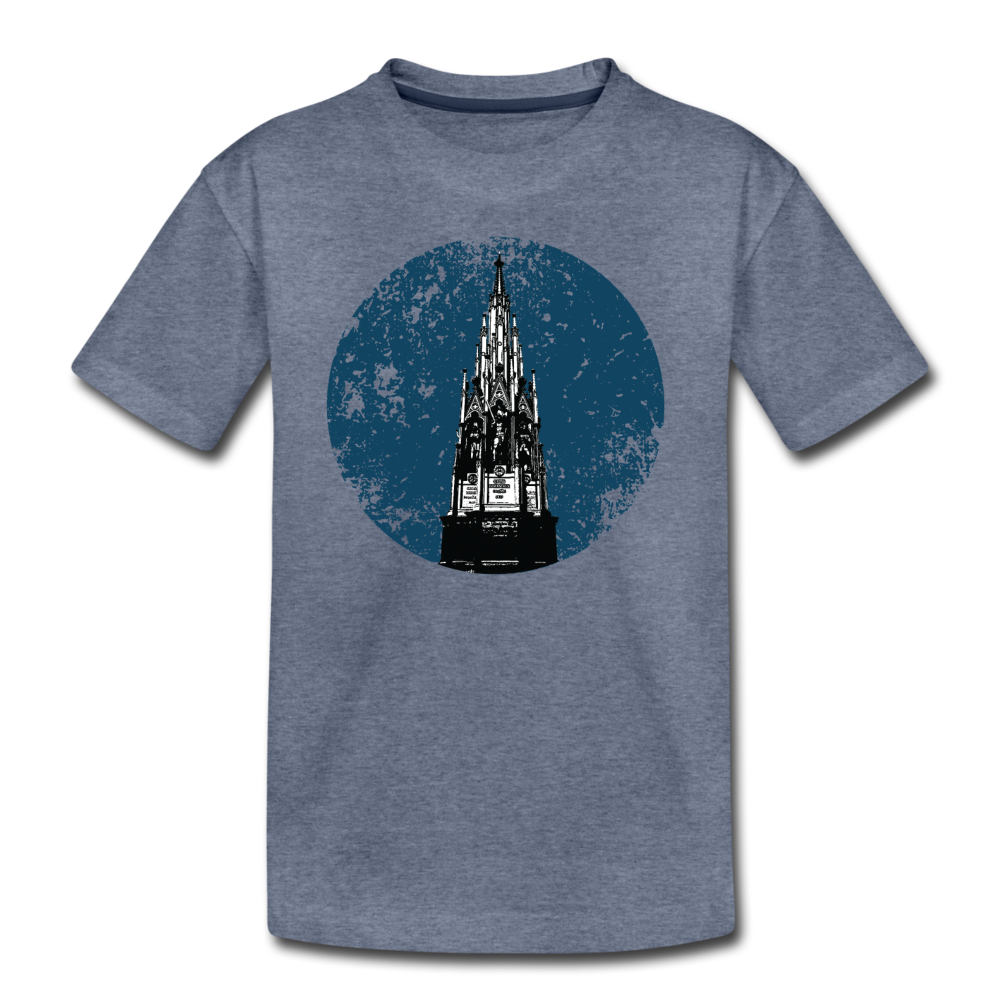 Viktoriapark - Kinder Premium T-Shirt - Blau meliert