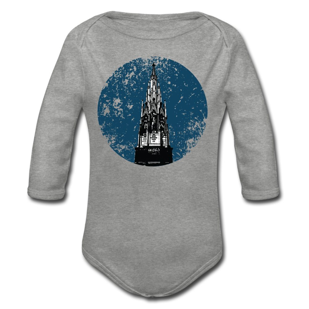 Viktoriapark - Bio-Langarmbody - Grau meliert