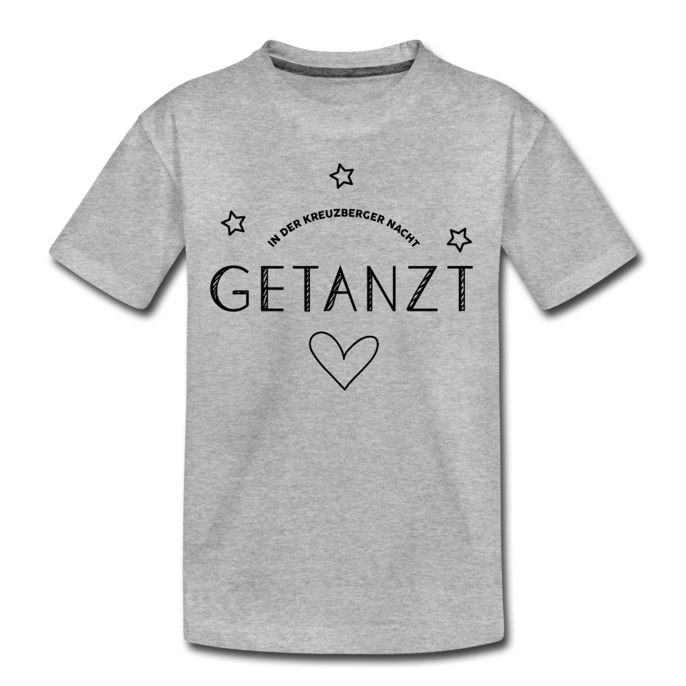 Getanzt in der Kreuzberger Nacht - Teenager Premium T-Shirt - Grau meliert