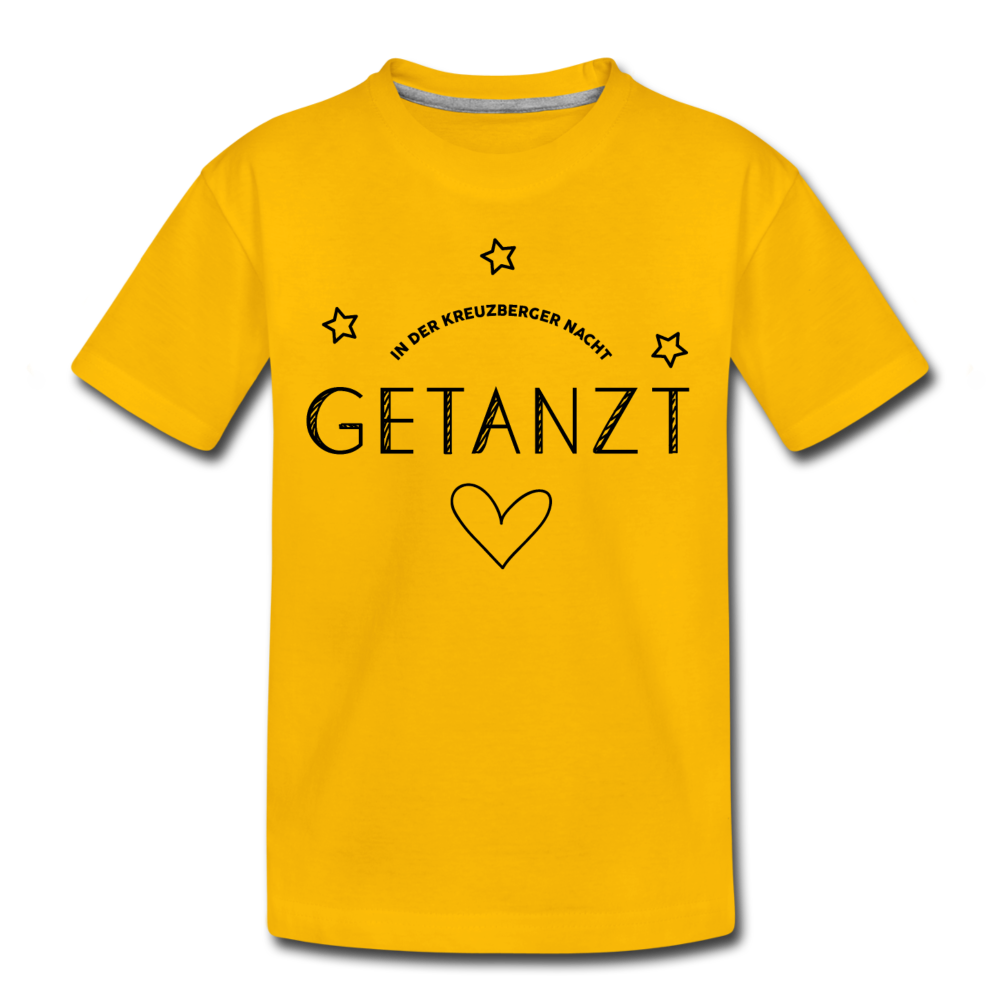 Getanzt in der Kreuzberger Nacht - Teenager Premium T-Shirt - Sonnengelb