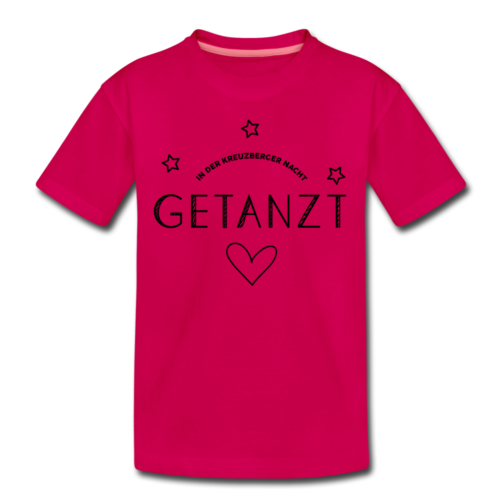 Getanzt in der Kreuzberger Nacht - Teenager Premium T-Shirt - dunkles Pink