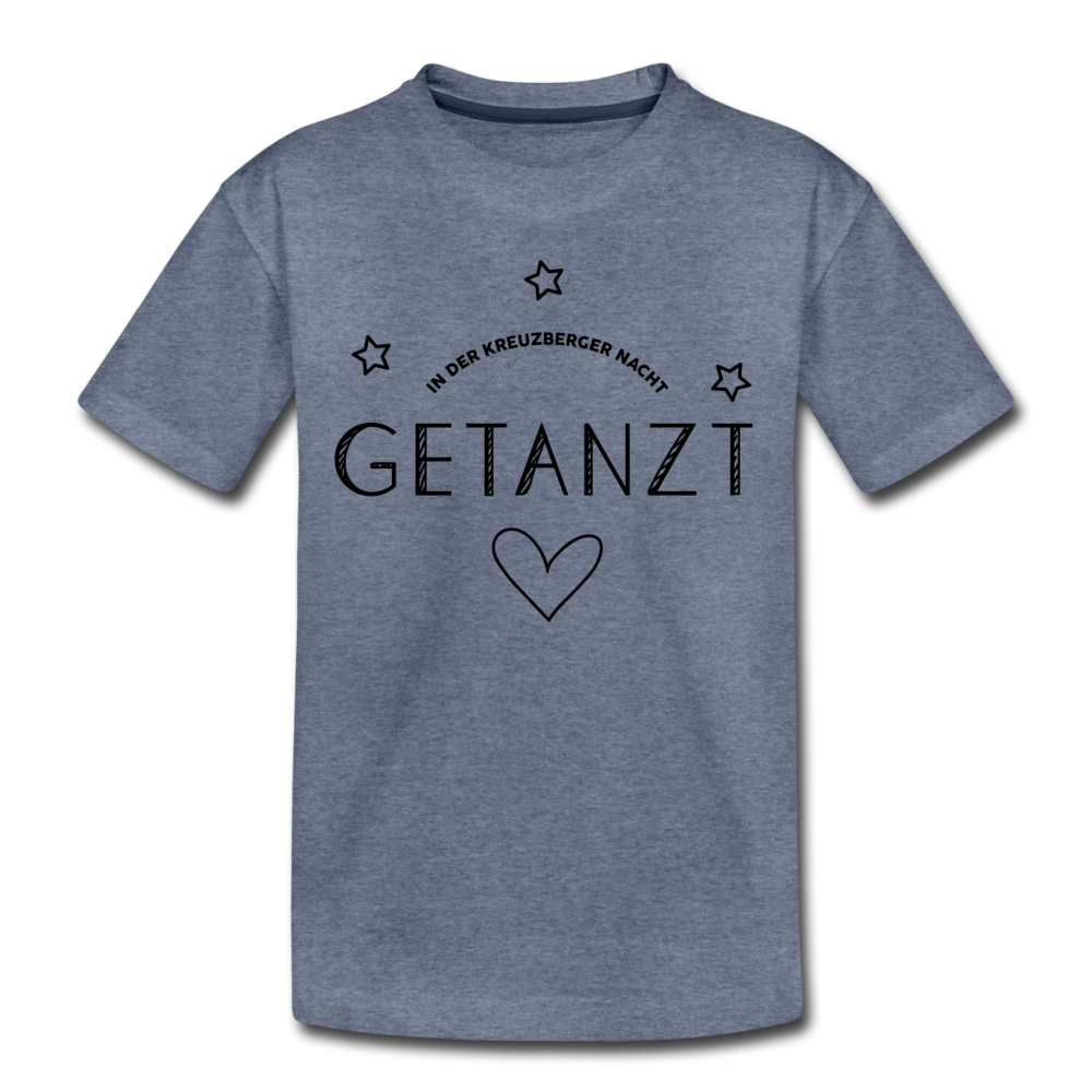 Getanzt in der Kreuzberger Nacht - Teenager Premium T-Shirt - Blau meliert