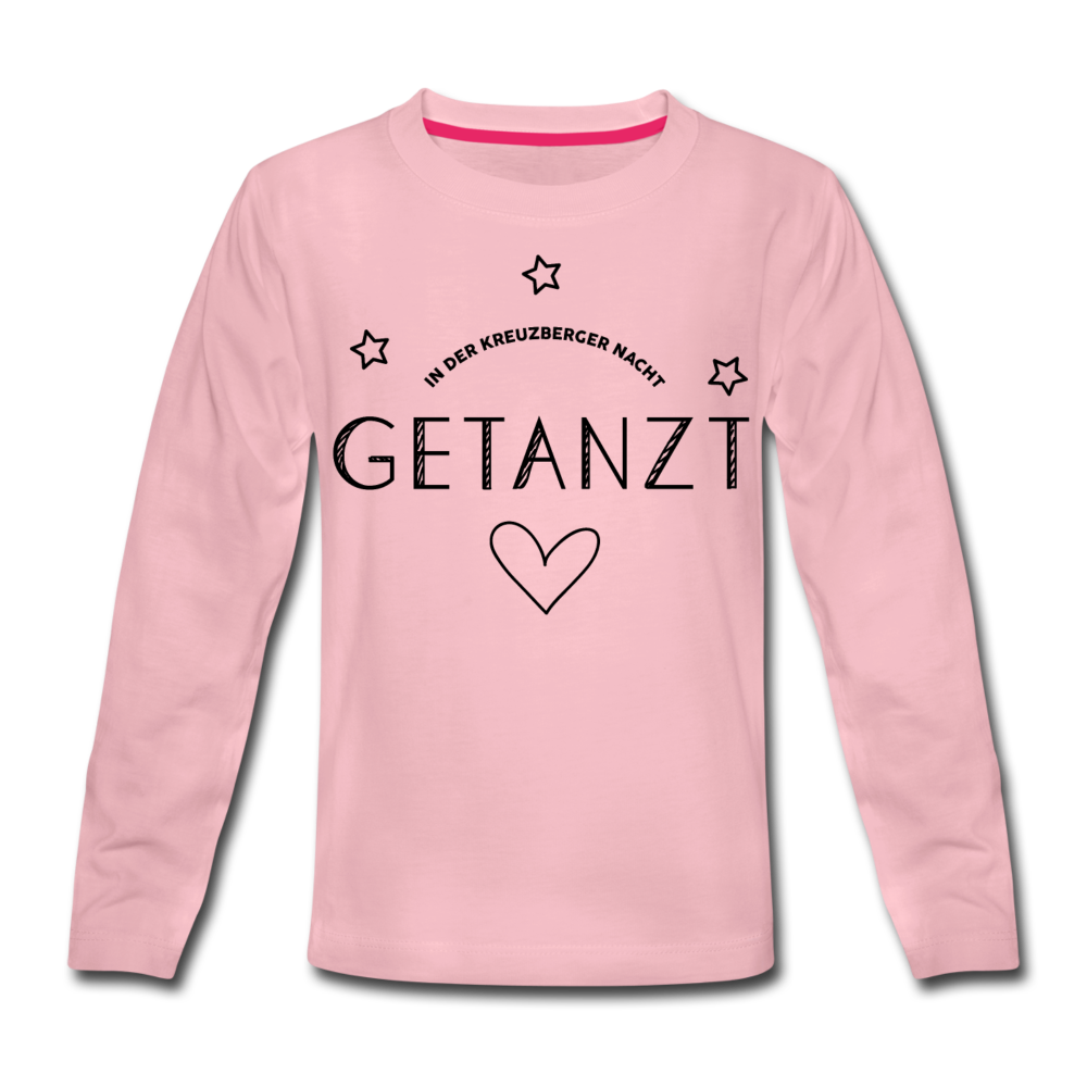 Getanzt in der Kreuzberger Nacht - Kinder Langarmshirt - Hellrosa