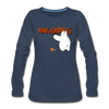 Kreuzberg Graffiti - Frauen Premium Langarmshirt - Navy