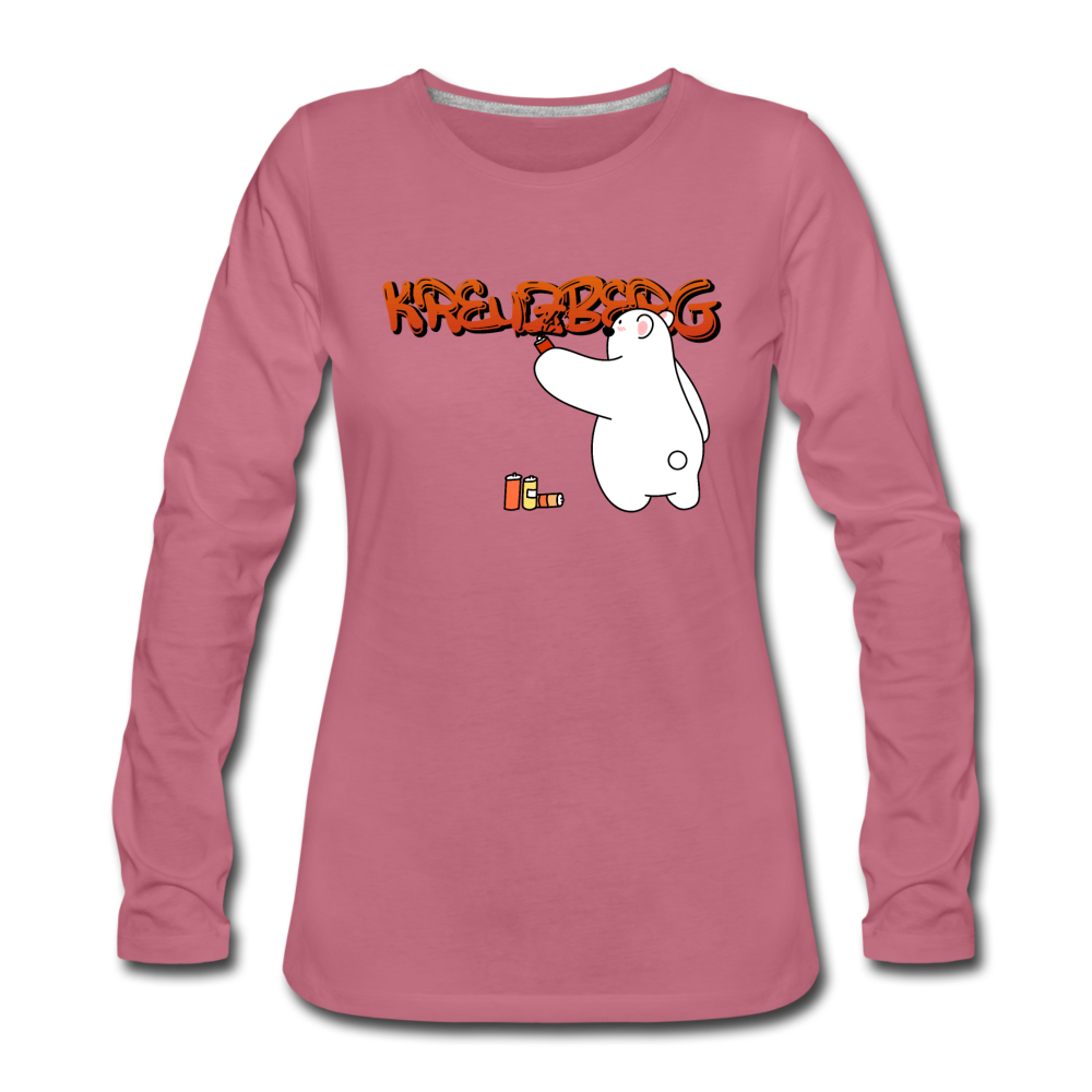 Kreuzberg Graffiti - Frauen Premium Langarmshirt - Malve