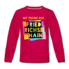 Freude aus Friedrichshain - Kinder Langarmshirt - dunkles Pink