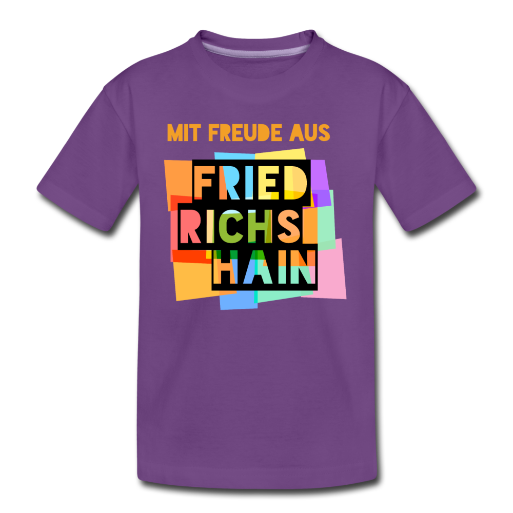 Freude aus Friedrichshain - Teenager Premium T-Shirt - Lila