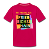 Freude aus Friedrichshain - Teenager Premium T-Shirt - dunkles Pink