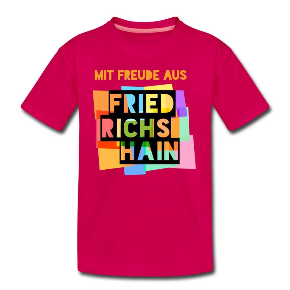 Freude aus Friedrichshain - Teenager Premium T-Shirt - dunkles Pink