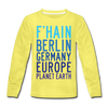 F'hain - Planet Earth - Kinder Langarmshirt - Gelb