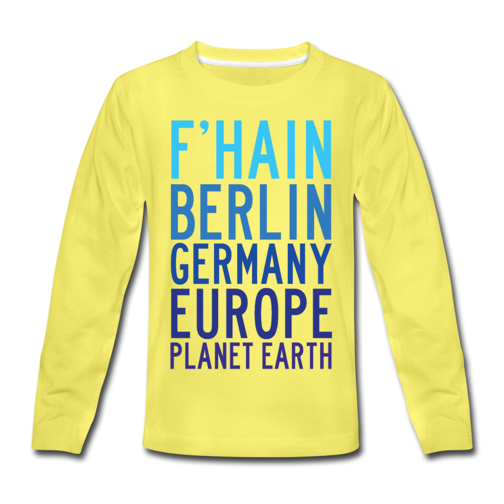 F'hain - Planet Earth - Kinder Langarmshirt - Gelb