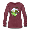 Wasserturm Prenzlauer Berg - Frauen Premium Langarmshirt - Bordeauxrot meliert