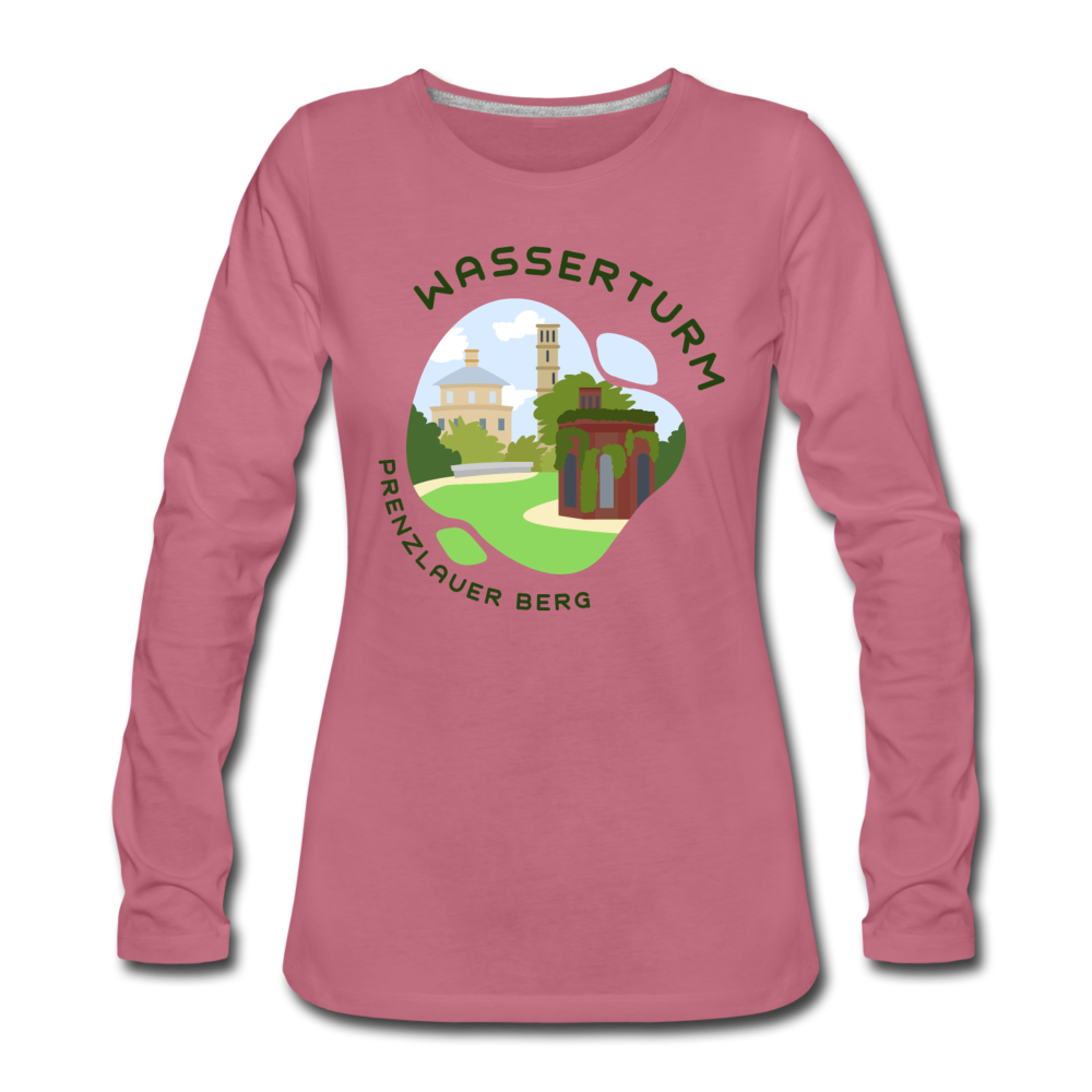 Wasserturm Prenzlauer Berg - Frauen Premium Langarmshirt - Malve