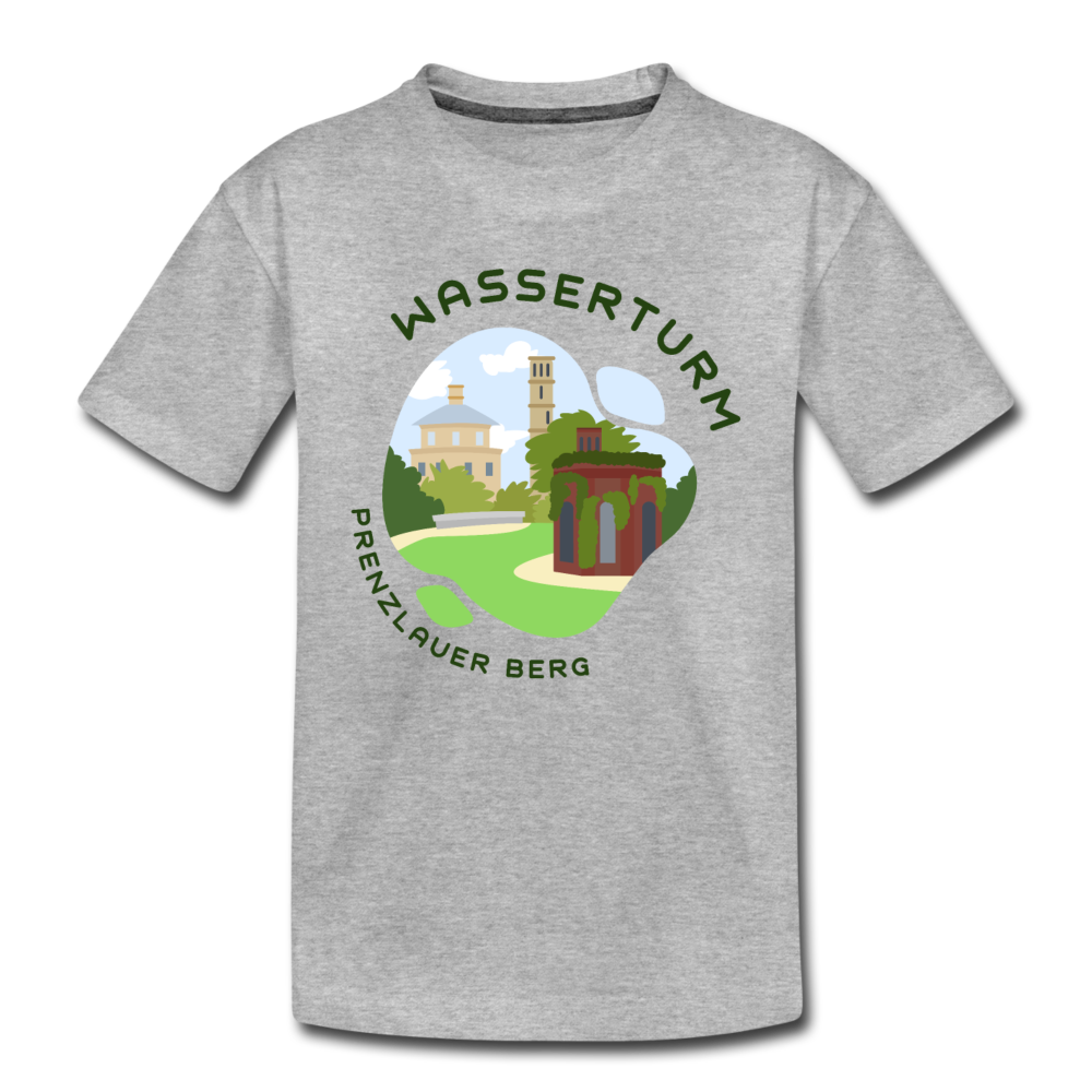 Wasserturm Prenzlauer Berg - Kinder Premium T-Shirt - Grau meliert