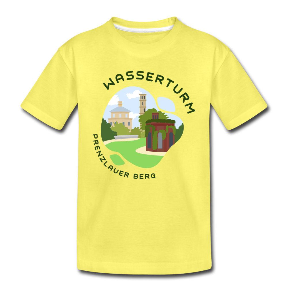 Wasserturm Prenzlauer Berg - Kinder Premium T-Shirt - Gelb