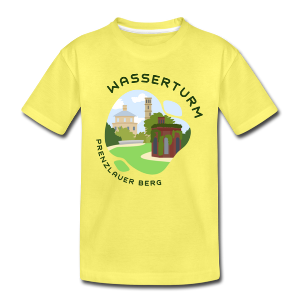 Wasserturm Prenzlauer Berg - Kinder Premium T-Shirt - Gelb
