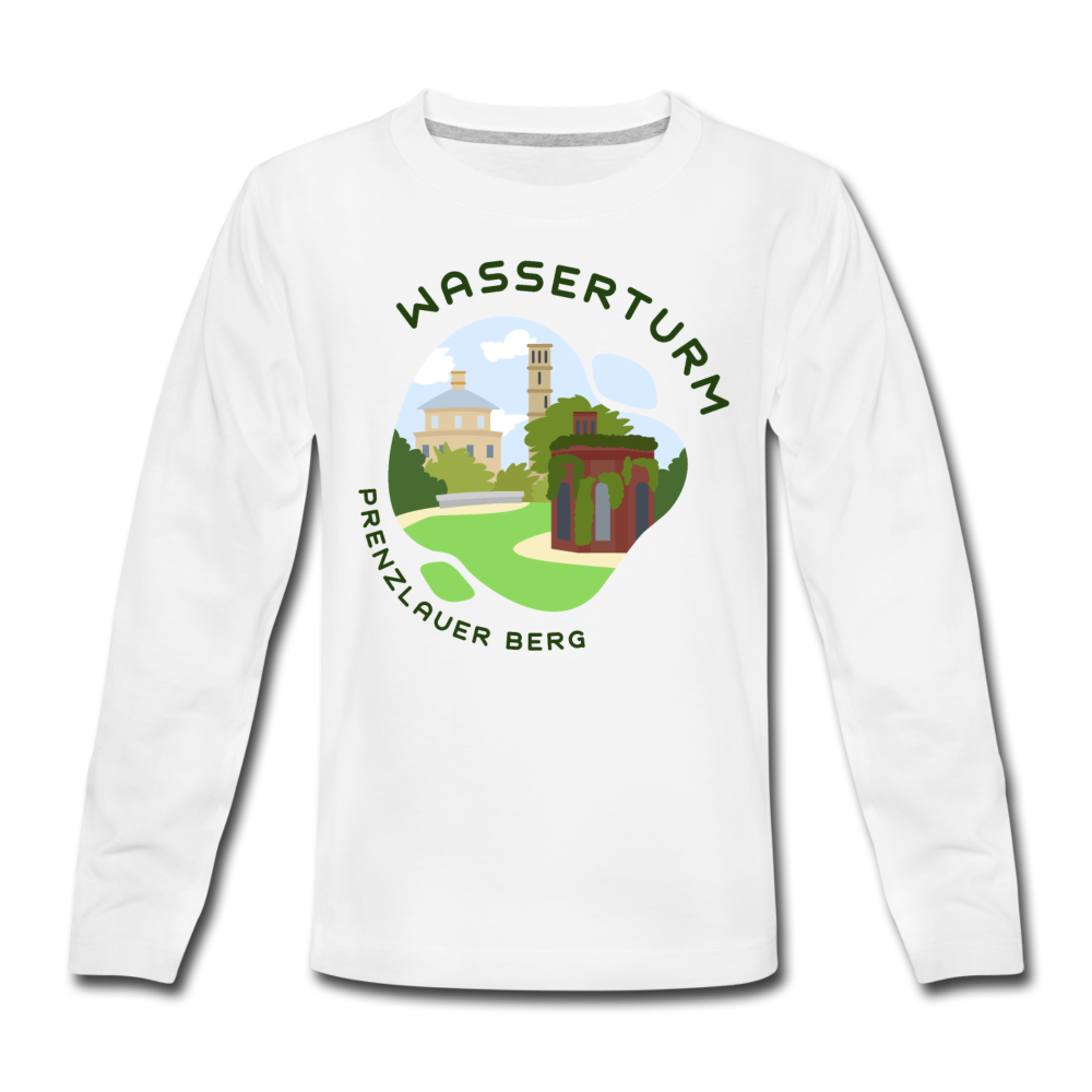 Wasserturm Prenzlauer Berg - Kinder Langarmshirt - Weiß