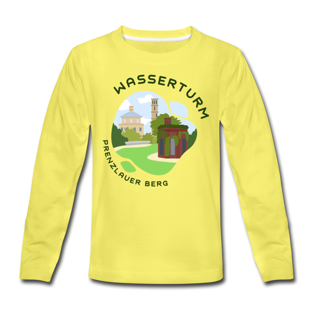 Wasserturm Prenzlauer Berg - Kinder Langarmshirt - Gelb